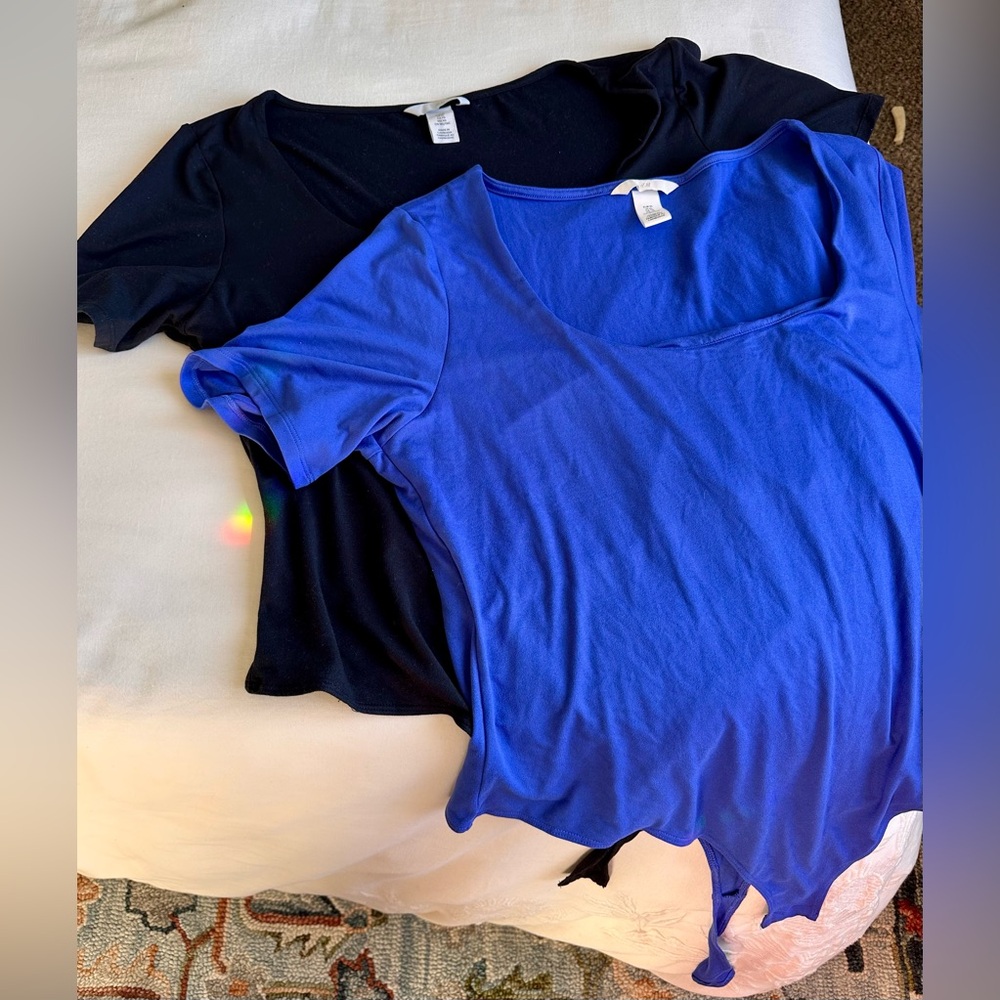 NEW H&M Black and Blue Bodysuits